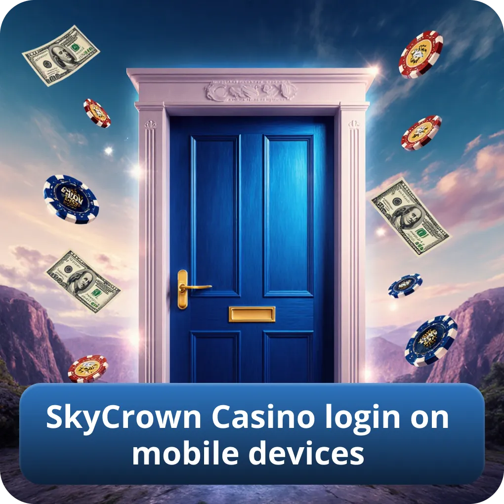 SkyCrown Casino login process on mobile devices