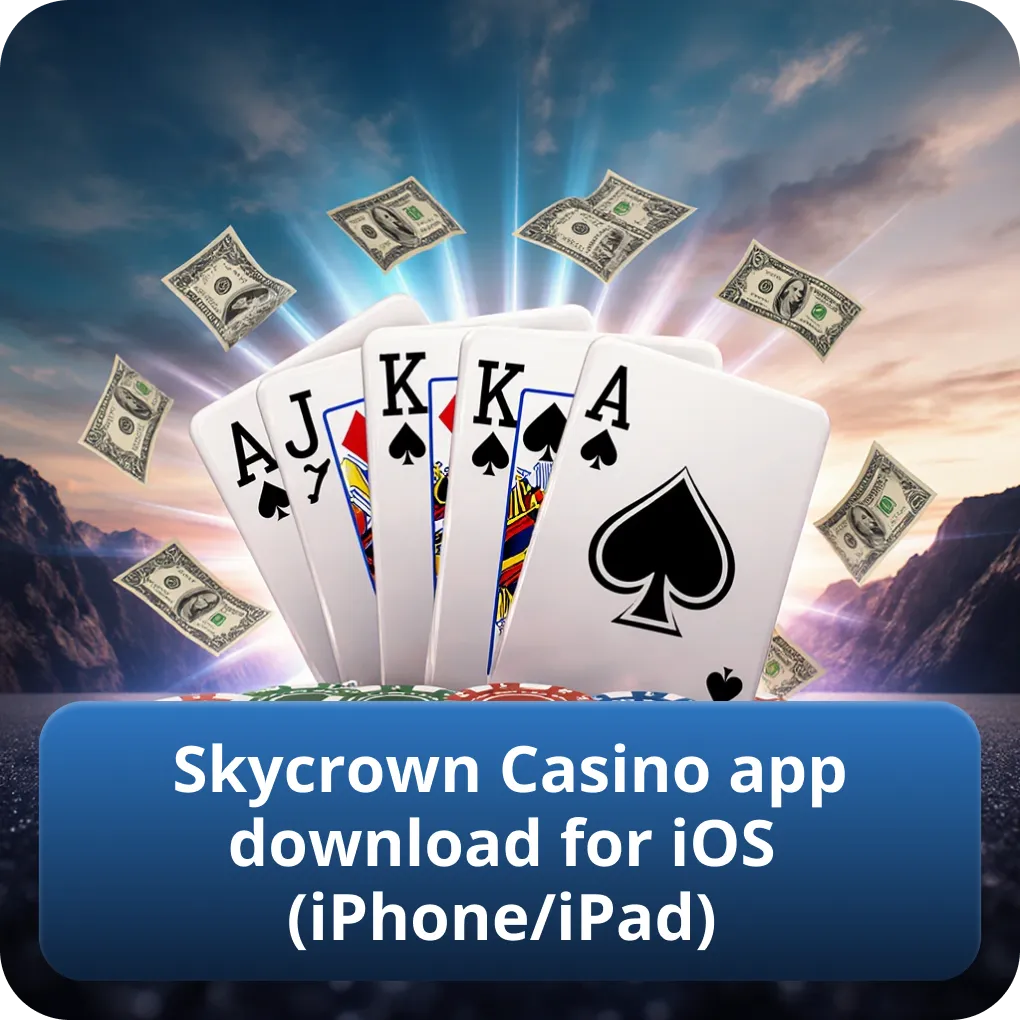 Skycrown Casino app download for iOS devices (iPhone and iPad)